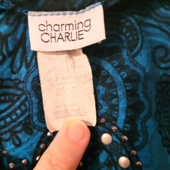 Charming Charlie ruched side top - Picture 4 of 4